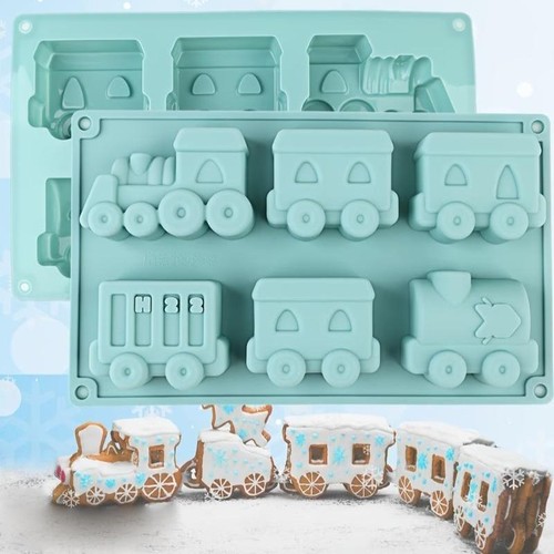 1pcs cartoon train - 1pcs, silicone