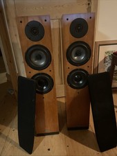 Spendor A5 Redwood Floor Standing Speakers Good Condition