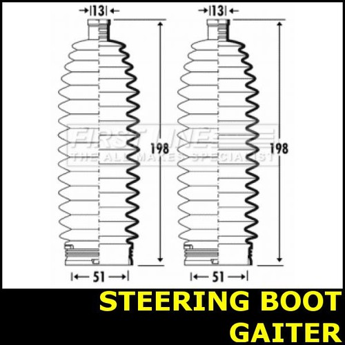 Steering boot gaiter fits - steering,