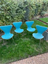 Fritz Hansen 7 Series Chairs - Upholstered in Green.