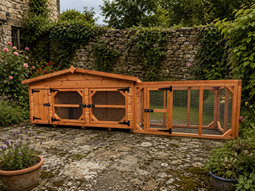 Rabbit hutch and - hutch, run