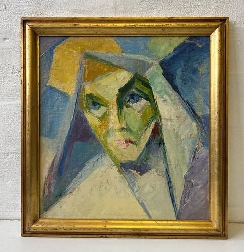 Oil painting cubist portrait - cubist,