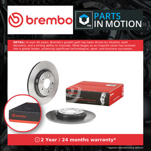 Brake discs pair solid fits - 2x,