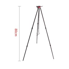  Portable Campfire Stand Camping Cooker Heavy Duty Cooking Tripod