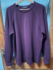Glenmuir Men’s jumper in size XL Lambswool and polyamide aubergine in colour 