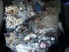 Bulk Job Lot Costume Jewellery Craft, Upcycle 1.5kg