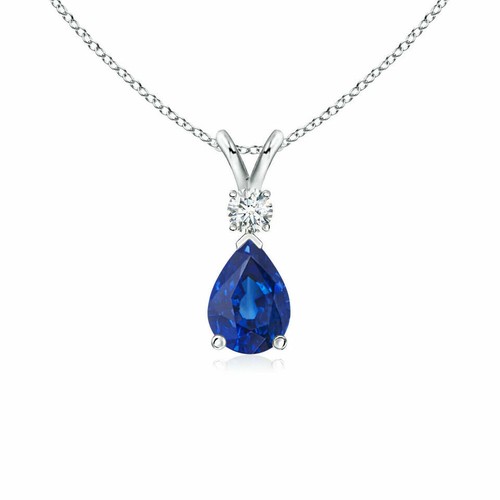 Pendant necklace pear - 2, ct