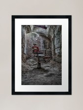 Demon barber chair framed - barber's,