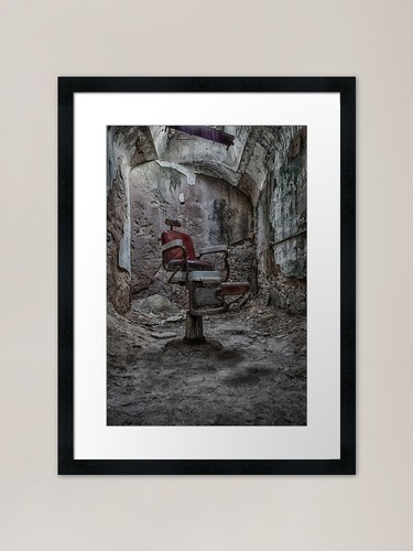 Demon barber chair framed - demon,