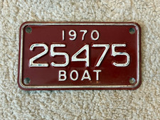 VINTAGE NAUTICAL BOAT LICENSE