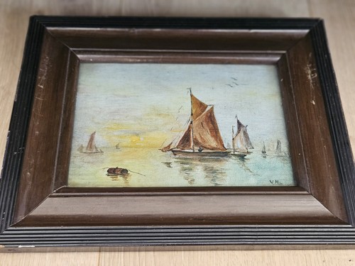 Antique oil painting - antique, original