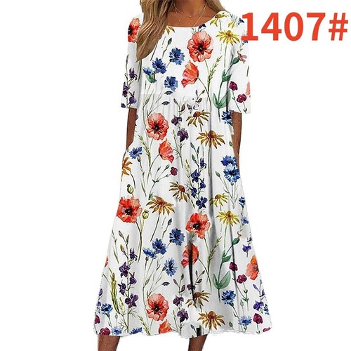 Womens short sleeve boho loose - womens,