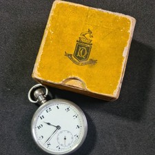 Antique Solid Silver Gents Birmingham Dennison Pocket Watch 1922 W/O Ref4249