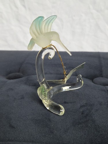 Glass hummingbird ornament - glass,