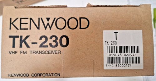 Kenwood 230 vhf - tk-230, handheld