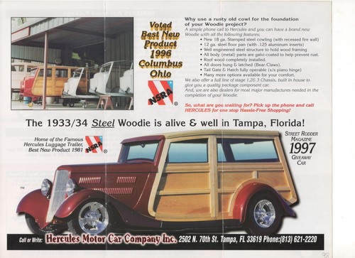 Hercules 1933 steel - steel, woodie