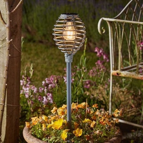 Faux rattan slate lumina torch - lumina,
