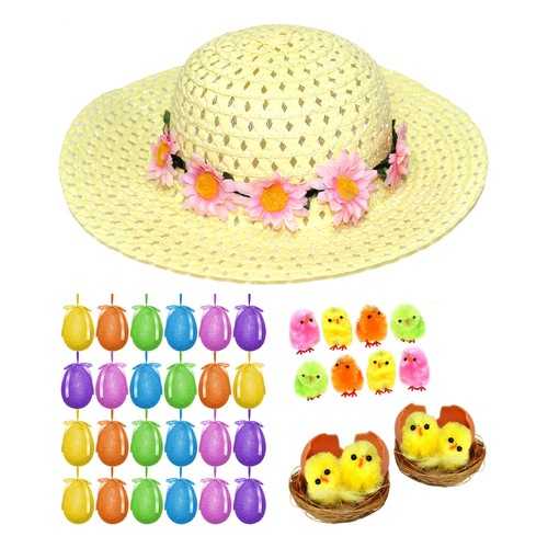 Girls easter bonnet hat set - hat,
