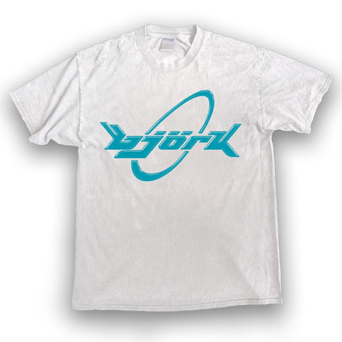 Bjork white tee printed - , on