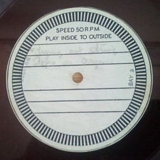 BBC Vintage Acetate 12" Record 50rpm - Unknown Recording 1945 Broadcast