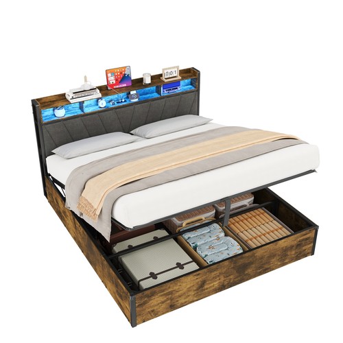 5ft king ottoman bed frame - king,