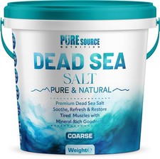 Pure Source Dead Sea Salt Coarse - Pure & Natural Premium Bath & Spa Bucket NEW