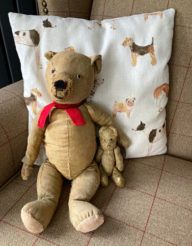 Vintage beige plush bear lot - bear,
