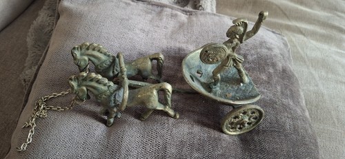 Vintage brass greek - greek, gladiator
