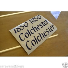 Fleetwood Colchester - (STYLE 1) - Name & Model Number Sticker Graphic - PAIR
