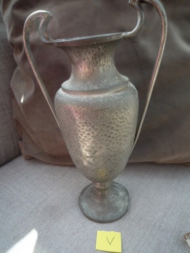 Vintage pewter vase jug - vintage,