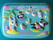 Hard Top Smiggle  pencil case, 3 compartments, Beach Fun