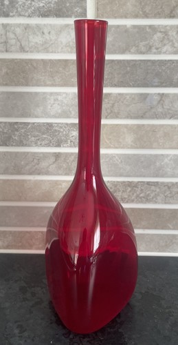 Vintage vase ruby red - vase,