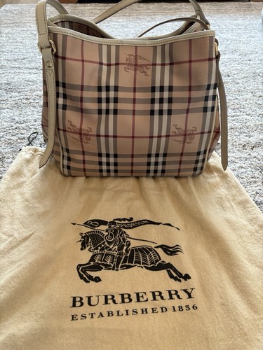 Burberry haymarket check tote - haymarket,