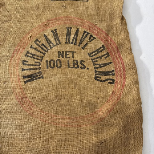 Vtg burlap gunny sack - sack, 32x20