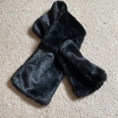 Dkny faux fur - faux, black