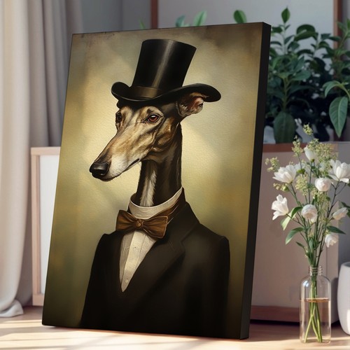 Greyhound modern canvas wall - modern,