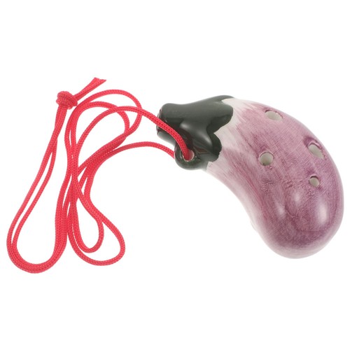 Ceramic ocarina eggplant - ocarina:,