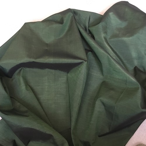 Faux silk shot dark green - faux,