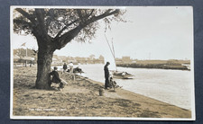 P/C R/P THE YARE REEDHAM NORFOLK BROADS NORFOLK RIVERBANK SCENE BOATS