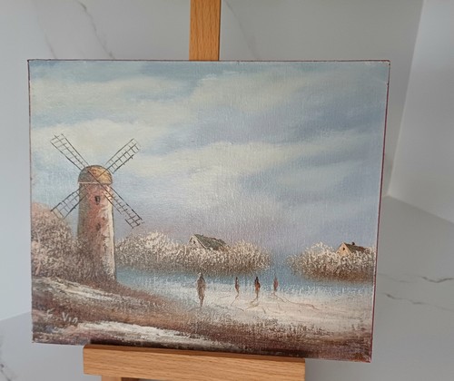 Windmills oil board - windmills,