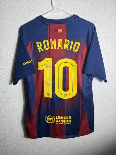 Romario signed barcelona - signed,