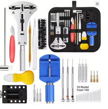 147PCS Watch Repair Tool Kit Back Case Opener Remover Spring Pin Bars Watchmake