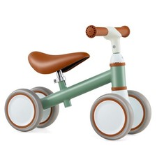 COSTWAY Baby Balance Bike Toddler Balance Bike w/Height Adjustable Handle-Green