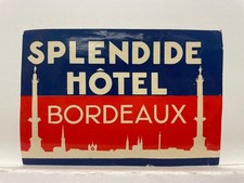 Splendide Hôtel Luggage Label