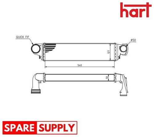 Charge air cooler - for, bmw