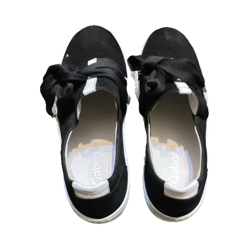 Gabor black white - black, lace