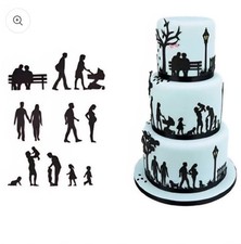 Family Silhouette Fondant