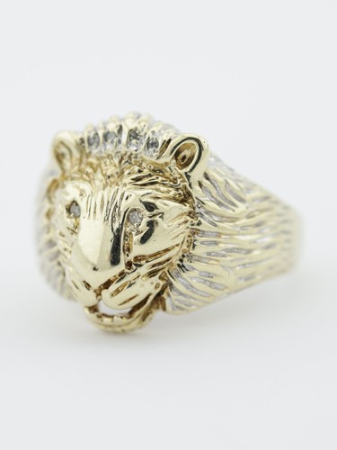 Gold lion signet - gold,