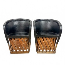 Pair Vintage Equipale Barrel