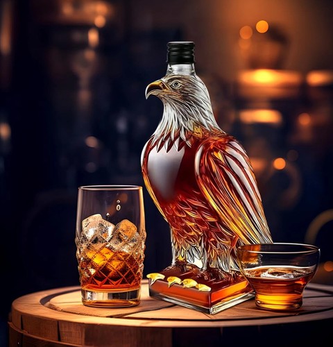 Whiskey eagle bottle creative - eagle,